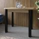 Обеденный стол раскладной LION Нота черные ножки Дуб Сонома 60x90/90x120