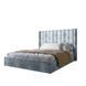 Двуспальная кровать LION Нино 160x200 см SILK 301 Дымчатый