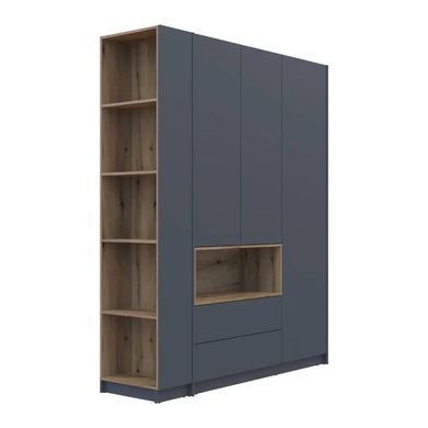 Етажерка до шафи Doros Дейл Графіт/Дуб Евок 52х28х220 DRS-011732 (41516119)