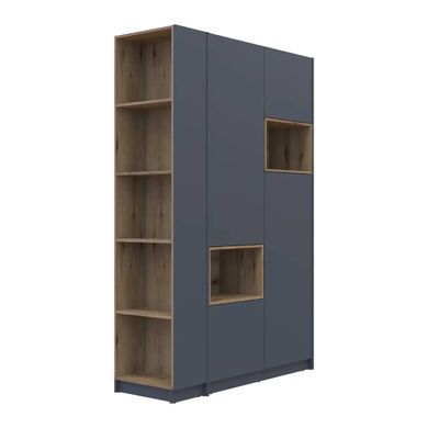 Етажерка до шафи Doros Дейл Графіт/Дуб Евок 52х28х220 DRS-011732 (41516119)