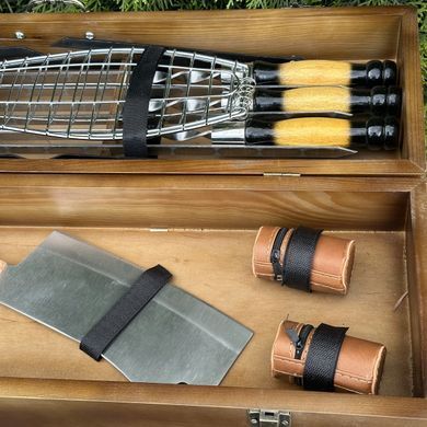 Подарунковий набір Майстер BBQ темний фото
