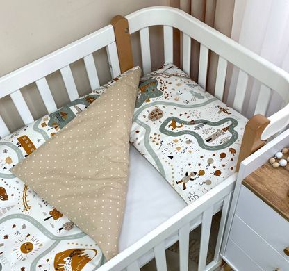 Дитяча постіль Baby Mix Залізна дорога цегляний