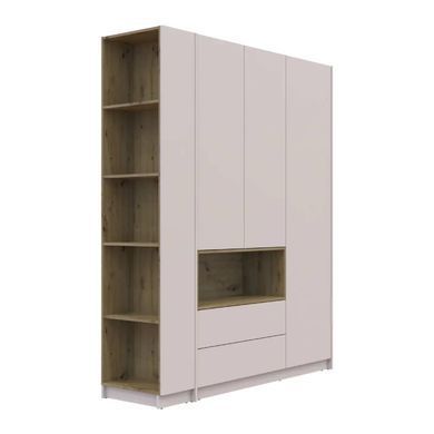 Этажерка к шкафу Doros Дейл Кашемир/Дуб Артизан 52х28х220 DRS-011733 (41516118)