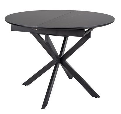 Стол обеденный GASTON CERAMIC 100(135)*100 черный