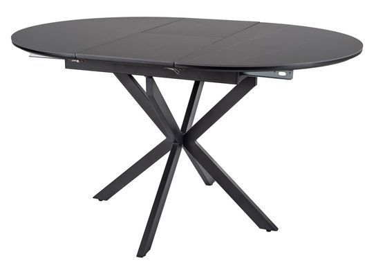 Стол обеденный GASTON CERAMIC 100(135)*100 черный