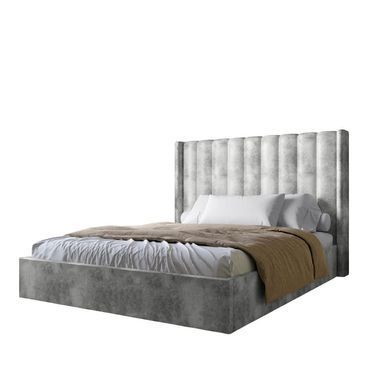 Двуспальная кровать с подъемным механизмом LION Нино 160x200 см SILK 101 Бежевый