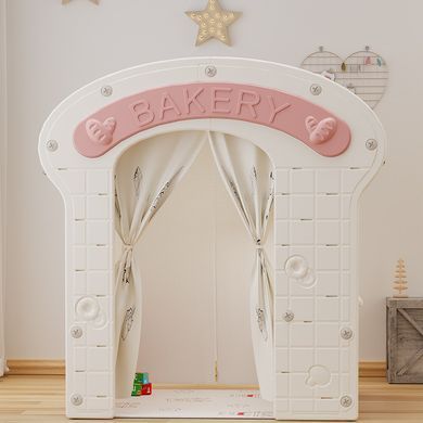 Детский домик с конструктором "Bakery" Розовый фото