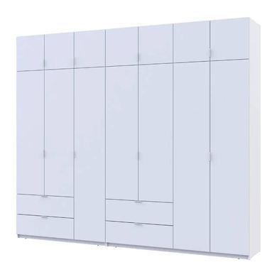 Шафа для одягу Doros Лукас Біла 3+4 ДСП 280х50х240 DRS-011686 (42005118)