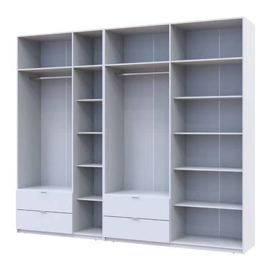 Шафа для одягу Doros Лукас Біла 3+4 ДСП 280х50х240 DRS-011686 (42005118)
