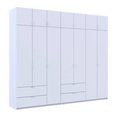 Шафа для одягу Doros Лукас Біла 3+4 ДСП 280х50х240 DRS-011686 (42005118)