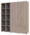 Комплект шаф для одягу Doros Гелар (3 шт.) 192,6х49,5х203,4 см Дуб сонома