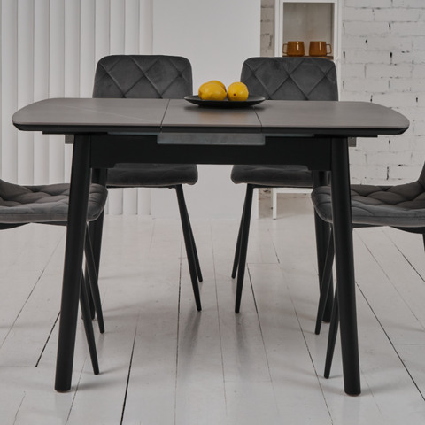 Керамічний стіл TM-87-1 айс грей 90(120)x75 фото