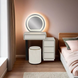 Туалетный столик в спальню COZY с LED-подсветкой и 4 ящиками 80х40 см фото 3