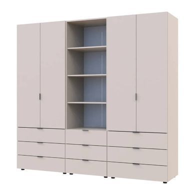 Шафа для одягу Doros Гелар Кашемір 2+2ДСП з пеналом 215х49.5х203.4
