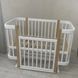 Детская деревянная кроватка Мия 60&times;120 см, белого цвета, вставки мокко, без матраса фото 2
