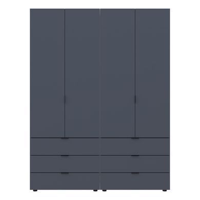 Комплект шаф для одягу Doros Гелар (2 шт.) 155х49,5х203,4 см Графіт