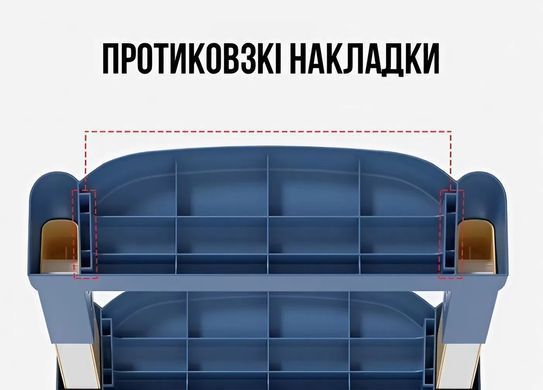 Дитяча приставка Terrio до унітазу зі сходами та ручками Синя, Синий