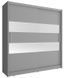 Шафа-купе Мая II/Maja II 180 2-дверна з дзеркалом Графіт