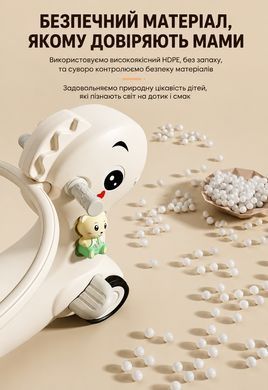 Коник-гойдалка з музичною колонкою 3в1 Terrio &ldquo;Rony&rdquo; Кавовий фото
