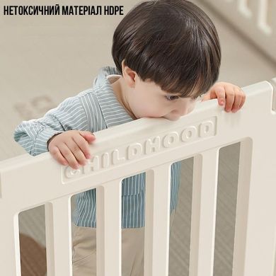 Дитячий манеж з килимком 4см 9в1 Terrio &ldquo;Dory&rdquo; 200x200см, білий