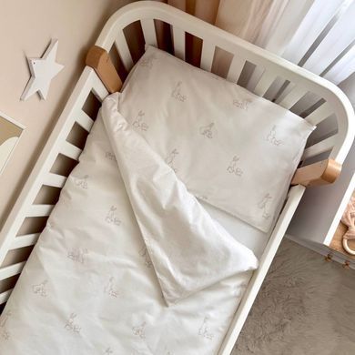 Дитяча постіль Baby DreamNew Зайка із собачкою бежевий/пудра фото