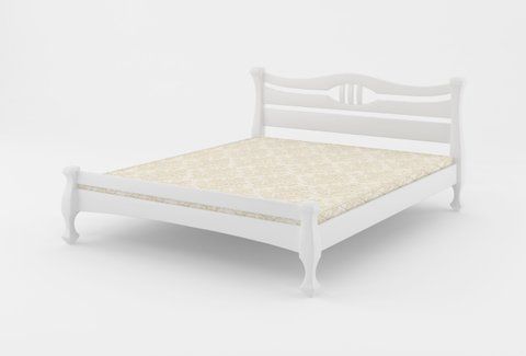 Двоспальне ліжко Mebigrand Даллас Білий (RAL9003) 140х190 см фото