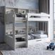 Дитяче двоярусне ліжко LION Майнкрафт 90х190 см з шухлядою Бетон style