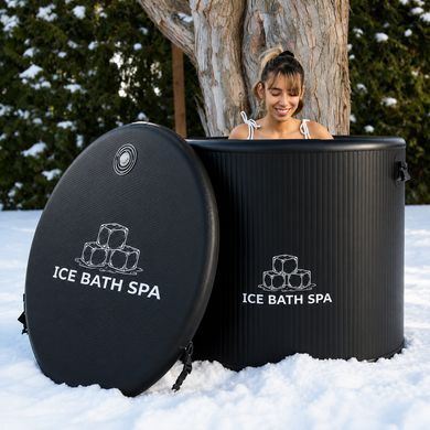 Кругла надувна крижана ванна Ice Bath Spa Premium, термована, для холодних ванн та відновлення 90х75 см фото