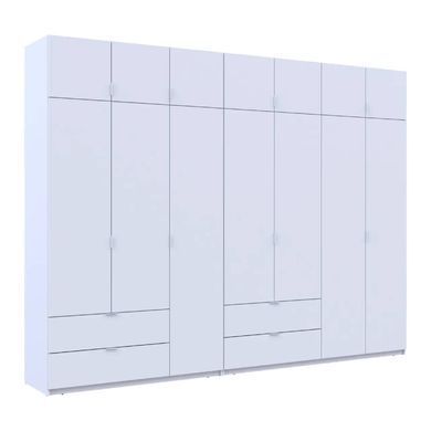 Шафа для одягу Doros Лукас Білий 3+4 ДСП 315х50х240 DRS-011689 (42005134)