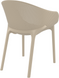 Комплект 2 стільця Siesta Sky Pro + стіл круглий Siesta Sky Folding Table &Oslash;60 Taupe фото 4
