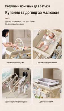 Многофункциональный пеленальный столик для новорожденных Terrio "Nesty" Салатовый фото
