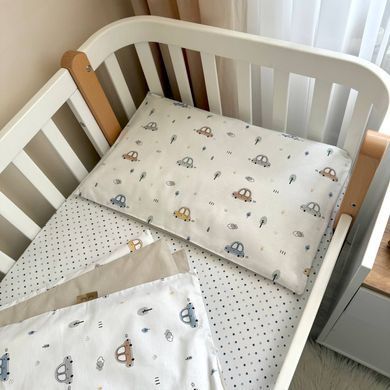 Дитяча постіль Baby Dream New Машинки олива фото
