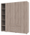 Комплект шаф для одягу Doros Гелар (2 шт.) 193,2х49,5х203,4 см Дуб сонома