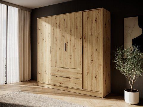 Шафа для одягу Келлі/Kelly 4D 4-дверна Дуб артизан