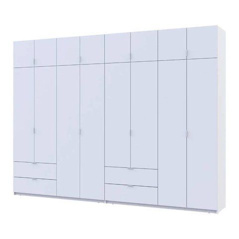 Шафа для одягу Doros Лукас Білий 4+4 ДСП 320х50х240 DRS-011690 (42005126)